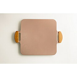 TTS Dr.HOWS グリルパン Solid ヌーディーピンク [幅約41cm×奥行約31cm] ヌーディーピンク ［IH対応］