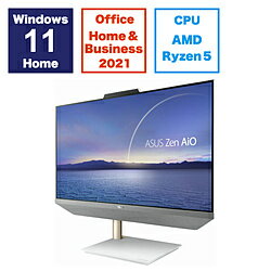 ASUS エイスース M5401WYAK-WA032WS デスクトップパソコン ZenAiO 24 ホワイト ［23.8型 /AMD Ryzen5 /メモリ：16GB /SSD：512GB /2022年11月モデル］ M5401WYAKWA032WS
