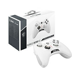 MSI(エムエスアイ) ゲームパッド [有線／無線(ワイヤレス)] FORCE GC30 V2 WHITE ホワイト ［USB /Windows・Android /13ボタン］ FORCEGC30V2WHITE