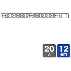 SANWA SUPPLY(サンワサプライ) 19インチサーバーラック用コンセント　200V（20A） TAP-SV22012 TAPSV22012