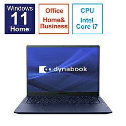 dynabook(ダイナブック) ノートパソコン dynabook R9 ダークテックブルー P1R9WPBL ［14.0型 /Windows11 Home /intel Core i7 /メモリ：32GB /SSD：512GB /Office HomeandBusiness /日本語版キーボード /2023年2月モデル］ P1R9WPBL