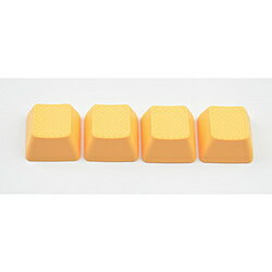 TAIHAO 〔キーキャップ〕無字 ラバーゲーミングキーキャップ 4キー（1uサイズ） ネオンオレンジ R1 th-rubber-keycap…