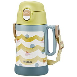 ピーコック 2WAYタイプ（コップ＆ストレート）ドリンクボトル [490ml ワンタッチ] イエロー ASN-W50 ASNW50