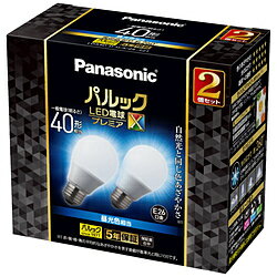 General Light Bulbs - Panasonic(パナソニック) LED電球 パルックプレミアX 昼光色 LDA4DDGSZ4F2T ［E26 /一般電球形 /40W相当 /昼光色 /2個 /全方向タイプ］ LDA4DDGSZ4F2T