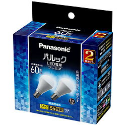Panasonic(パナソニック) LED電球 小形電球タイプ パルックプレミア LDA7DGE17K6ESW2F2T ［E17 /一般電球形 /60W相当 /昼光色 /2個 /広配光タイプ］ LDA7DGE17K6ESW2F2T