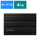 SAMSUNG(サムスン) MU-PE4T0S-IT 外付けSSD USB-C＋USB-A接続 Portable SSD T7 Shield(Android/Mac/Win) ブラック ［4TB /ポータブル型］ MUPE4T0SIT