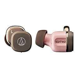 audio-technica(オーディオテクニカ) フルワイヤレスイヤホン ピンクブラウン ATH-SQ1TW2 PBW ［ワイヤレス(左右分離) /Bluetooth対応］ ATHSQ1TW2PBW