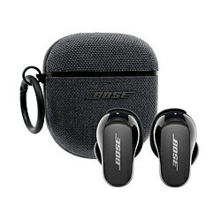 BOSE(ボーズ) フルワイヤレスイヤホン QuietComfort Earbuds II Triple Black QCEBIIBK+FABCOVER ［ワイヤレス(左右分離) /ノイズキャンセリング対応 /Bluetooth対応］ QCEBIIBK+FABCOVER