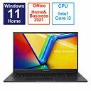 ASUS(GCX[X) m[gp\R Vivobook 15X CfB[ubN K3504ZA-BQ022WS m15.6^ /Windows11 Home /intel Core i3 /F8GB /SSDF256GB /Office HomeandBusiness /{ŃL[{[h /2023N4fn K3504ZABQ022WS