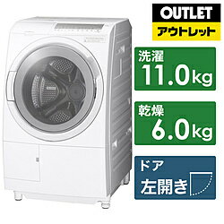 HITACHI(日立) ドラム式洗濯機 BD-SG110HL-W [洗濯11.0kg /乾燥6.0kg /ヒーター乾燥(水冷・除湿タイプ)..