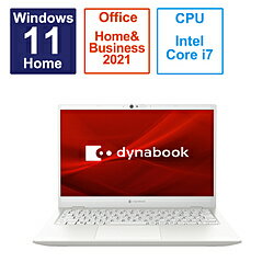 dynabook(ʥ֥å) Ρȥѥ dynabook G8 ѡۥ磻 P1G8WPBW 13.3 /Windows11 Home /intel Core i7 /ꡧ16GB /SSD512GB /Office HomeandBusiness /ܸǥܡ /2...