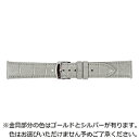 バンビ 時計ベルト 本革 型押し クイックレバー フォーマルハウト かん幅20mm 美錠幅18mm グレー BKL040GS BKL040GS