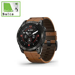 GARMIN(ガーミン) 010-02804-71 【Suica対応】epix Pro（エピックス プロ）（Gen 2）51mm Sapphire Ti Carbon Gray DLC / Chestnut Leather Band Epix 0100280471