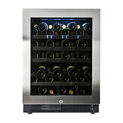 【基本設置料金セット】 ヴァンテック ワインクーラー アンダーカウンタータイプ 黒色 VS50 ［50本 /右..