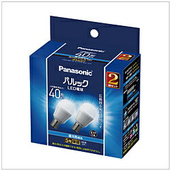 Panasonic(パナソニック) LED電球 [E17 /一般電球形 /40W相当 /昼光色 /2個 /広配光タイプ] LDA4DGE17S..