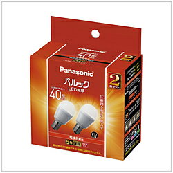 Panasonic(パナソニック) LED電球 パルック LDA4LGE17SK42T ［E17 /一般電球形 /40W相当 /電球色 /2個 /広配光タイプ］ LDA4LGE17SK42T