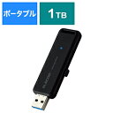 ELECOM(エレコム) ESD-EMB1000GBK 外付けSSD USB-A接続 PS5/PS4 録画対応(Mac/Windows11対応) ブラック ［1TB /ポータブル型］ ESDEMB1000GBK