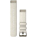 GARMIN(K[~) QuickFit 20mm Cream Heathered Nylon Band with Soft Gold GARMINiK[~j 010-13279-08 0101327908