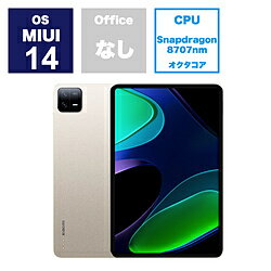 XIAOMI VHU4358JP MIUI֥åPC Xiaomi Pad 6(ꡧ8GB) ѥ󥴡 11 /Wi-...