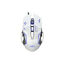 リーダーメディアテクノ ゲーミングマウス ホワイト L-MSG6-W ［光学式 /有線 /6ボタン /USB］ L-MSG6