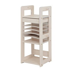 充英アート 天然木ランドセルラック JAJAN ホワイト JJR-100RW JJR100RW