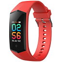 CAVOSMART Fitness tracker（フィットネストラッカー）活動量計 V17 CAVOSMART（カボスマート） レッド V17RDTE