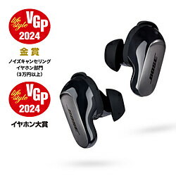 BOSE(ボーズ) 完全ワイヤレスイヤホン （空間オーディオ対応） QuietComfort Ultra Earbuds Black QCULTRAEARBUDSBLK ［ワイヤレス(左右分離) /ノイズキャンセリング対応 /Bluetooth対応］ QCULTRAEARBUDSBLK [振込不可]