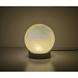 台灯 - イシグロ LEDインテリアライト ボール型 (無段階調光) パールホワイト ※AC電源アダプター別売品 21379 ［LED /電球色］ 21379