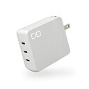 CIO NovaPort TRIO 140W ^}[d@USB-C~3|[g zCg CIO-G140W3C-WH m3|[g /USB Power DeliveryΉ /GaN(KE) ̗pn CIO-G140W3C