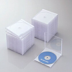 ELECOM(エレコム) CD／DVD／Blu-ray対応収納ケース （1枚収納×30セット ホワイト） CCD-JSCN30WH CCDJSCN30WH