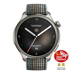 AMAZFIT スマートウォッチ 46mm AI音声操作アシスタントサービス 「ZEPP FLOW」 搭載モデル Balance(バランス) サンセットグレー AmazfitBalance