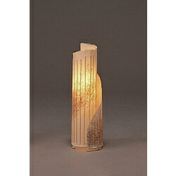 林工芸 林工芸 竹ひご入り創作和紙提灯 らせんシリーズ (φ17×H50cm) S-605 ［電球 /電球色］ S605