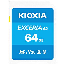 KIOXIA yT[rXtzSDXC ABeE4K^ΉSDJ[h EXCERIAiGNZAj KSDU-B064GBK mClass10 /64GBn KSDUB064GBK