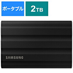 SAMSUNG(サムスン) MU-PE2T0S-IT 外付けSSD USB-C＋USB-A接続 Portable SSD T7 Shield(Android/Mac/Win) ブラック ［2TB /ポータブル型］ MUPE2T0SIT 【864】