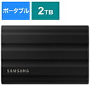 SAMSUNG(TX) MU-PE2T0S-IT OtSSD USB-C{USB-Aڑ Portable SSD T7 Shield(Android/Mac/Win) ubN m2TB /|[^u^n MUPE2T0SIT