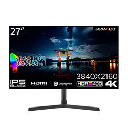 JAPANNEXT JN-27IPSB4FLUHDR PCモニター ［27型 /4K(3840×2160） /ワイド /60Hz］ JN-27IPSB4FLUHDR