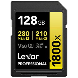 LEXAR Lexar SDXCJ[h 128GB 1800x UHS-II GOLD U3 V60 LSD1800128G-B1NNJ mClass10 /128GBn LSD1800128GB1NNJ y864z