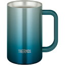 THERMOS(サーモス) 食洗対応真空断熱ジョッキ600ml　JDK-601C-BLGR（ブルーグリーン） ブルーグリーン JDK-601C-BLGR JDK601CBLGR