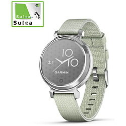 GARMIN(ガーミン) 010-02839-53 【Suica対応】Lily 2 Classic（リリー2 クラシック）スマートウォッチ Sage Gray Nylon / Silver 0100283953