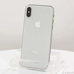 【中古】Apple(アップル) iPhoneX 64GB シルバー MQAY2J／A SIMフリー【291-ud】