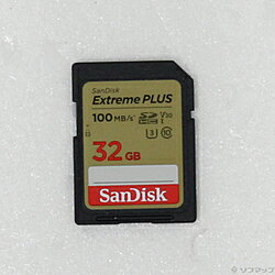 【中古】SanDisk(サンディスク) 〔展示品〕 Extreme PLUS SDHC UHS-Iカード SDSDXWT-032G-JBJCP【291-ud】