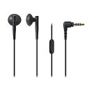 audio-technica(オーディオテクニカ) ATH-C200iS BK ブラック【リモコン・マイク対応】 インナーイヤー型イヤホン ATHC200iSBK