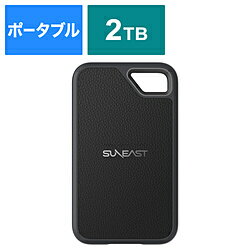 SUNEAST SE-PS0002T2LG1F 外付けSSD USB-C＋USB-A接続 ULTIMATE PRO(Android/iOS/Mac/Windows11対応) ブラック ［2TB /ポータブル型］ SE-PS0002T2LG1F