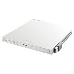 BUFFALO(バッファロー） ポータブルDVDドライブ (Chrome/Mac/Windows11対応) ホワイト DVSM-PTV8U3-WHB ［USB-A］ DVSMPTV8U3WHB