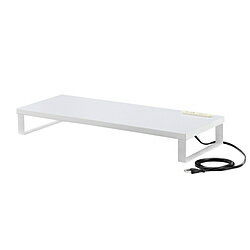 SANWA SUPPLY(サンワサプライ) モニタースタンド [W600xD240xH85mm] コンセント付き ホワイト MR-LC212..