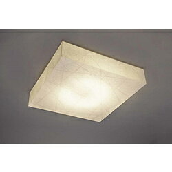 林工芸 林工芸 楮紙(糸入り)提灯 シーリング シリーズ (□54.5×H11cm) CL-51 ［12畳 /昼光色～電球色 /電気工事不要 /リモコン付属］ CL51