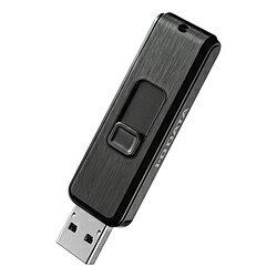 IO DATA(アイオーデータ) USBメモリ 抗菌(Chrome/Mac/Windows11対応) ブラック BCUM-128G/K ［128GB /USB TypeA /USB3.2 /スライド式］ BCUM128GK 【864】