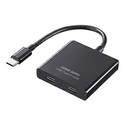 SANWA SUPPLY(サンワサプライ) USB-3TCP12BK USB-Cハブ (Chrome/Android/iPadOS/Mac/Windows11対応) ［バス＆セルフパワー /3ポート /USB 3.2 Gen1対応 /USB Power Delivery対応］ USB3TCP12BK