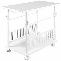 バウヒュッテ 昇降式L字サイドデスク [W390xD820xH570～780mm] BHD-820H(ラージタイプ) ホワイト BC-BH..