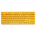 DUCKY ゲーミングキーボード One 3 RGB TKL(シルバー軸・英語配列) Yellow Ducky dk-one3-yellowducky-rgb-tkl-silver ［有線 /USB］ ONE3YDTKLSILVER 【852】